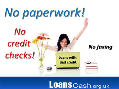 Loans For Bad Credit No Faxing